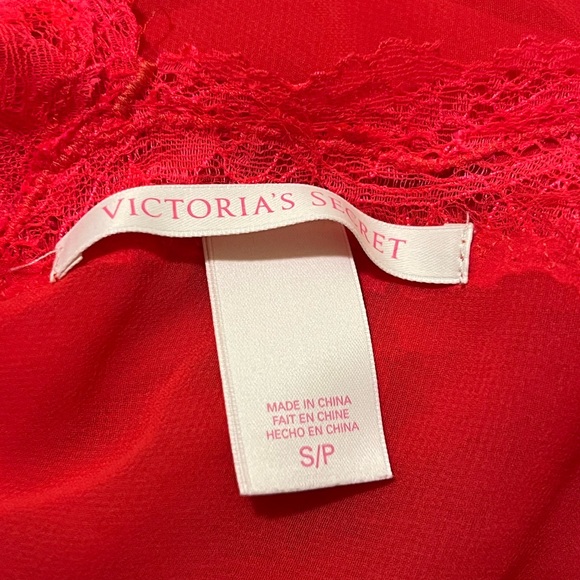 Victoria’s Secret Sexy Red Sheer Chemise Lingerie Sz S - Picture 8 of 9